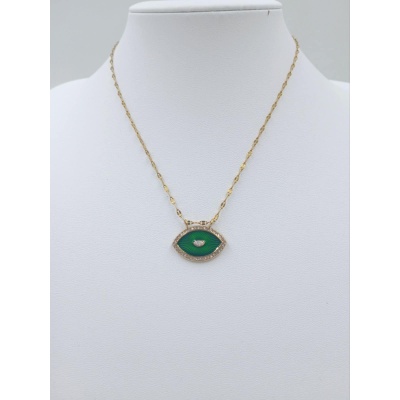 Χειροποίητο κολιέ με ματάκι