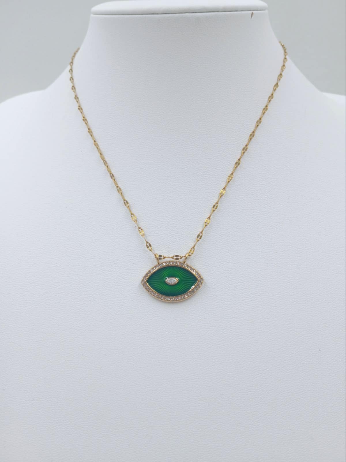 Χειροποίητο κολιέ με ματάκι