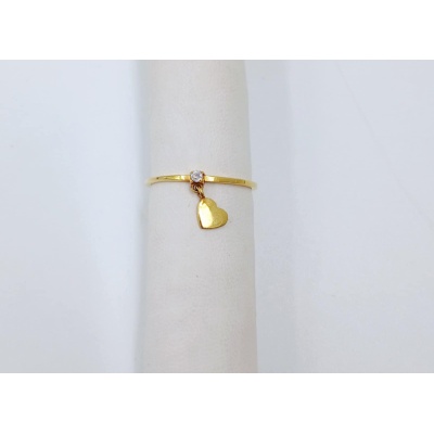 Χειροποίητο Δαχτυλίδι με καρδούλα